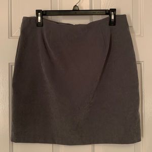 W.L Sportswear Vintage Velvet Gray Skirt Size 14
